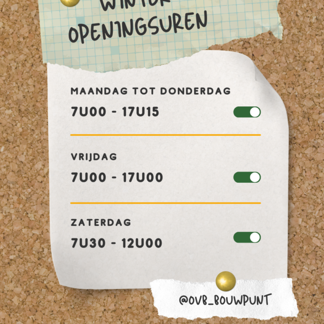 Winter openingsuren